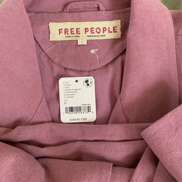 Free People Olivia Blazer in Dried Currant - Picture 4 of 5